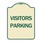 Signmission Designer Series Visitors Parking, Tan & Green Heavy-Gauge Aluminum Sign, 24" x 18", TG-1824-24618 A-DES-TG-1824-24618 - alternate 1